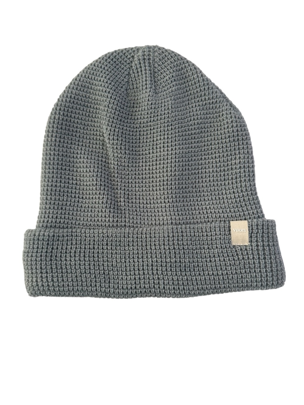 Vuori Unisex Light Cloud Alpine Waffle Beanie Hat OS Gray #NE239